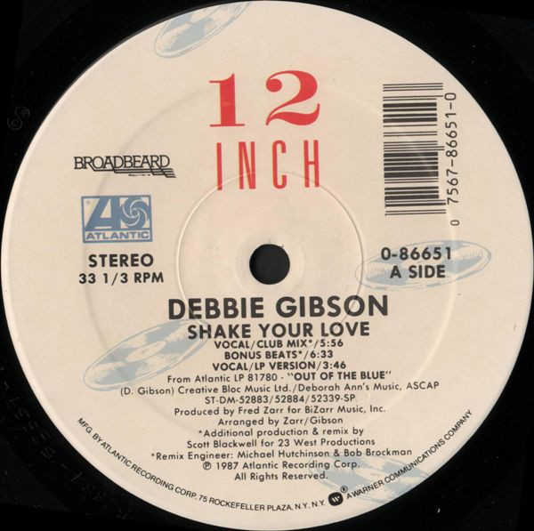 Debbie Gibson - Shake Your Love | Atlantic (0-86651) - 2 Debbie Gibson - Shake Your Love | Atlantic (0-86651) - 2