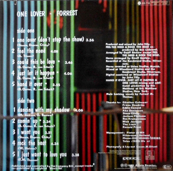Forrest - One Lover | Dance Records (205 718) - 2 Forrest - One Lover | Dance Records (205 718) - 2