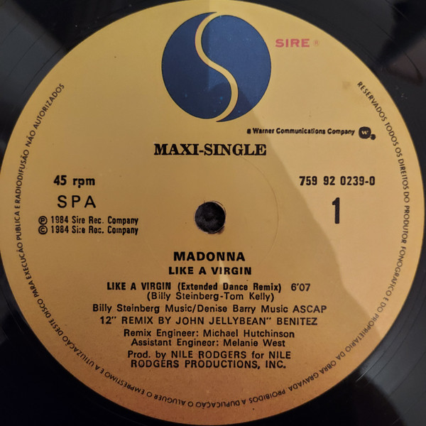 Madonna - Like A Virgin | Sire (759 92-0239-0) - 2 Madonna - Like A Virgin | Sire (759 92-0239-0) - 2