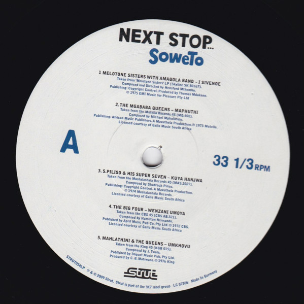 Various - Next Stop... Soweto (Township Sounds From The Golden Age Of Mbaqanga) | Strut (STRUT054LP)