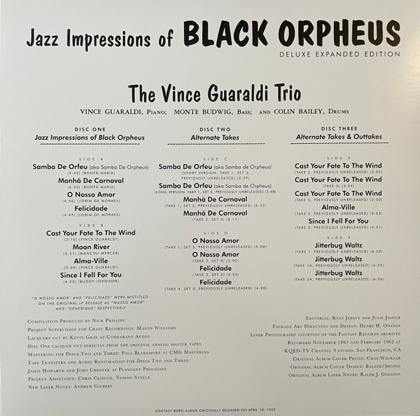 Vince Guaraldi Trio - Jazz Impressions Of Black Orpheus | Craft Recordings (CR00542) - 4