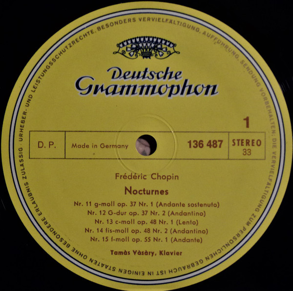 Frédéric Chopin , Tamás Vásáry - Nocturnes Nr. 11-20 | Deutsche Grammophon (136 487 SLPEM) - 3 Frédéric Chopin , Tamás Vásáry - Nocturnes Nr. 11-20 | Deutsche Grammophon (136 487 SLPEM) - 3