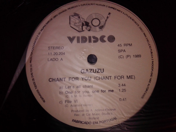 Gazuzu - Chant For You / Aruba (Remake) | Vidisco (11.20.204) - 3