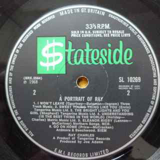 Ray Charles - A Portrait Of Ray | Stateside (SL 10269) - 3 Ray Charles - A Portrait Of Ray | Stateside (SL 10269) - 3