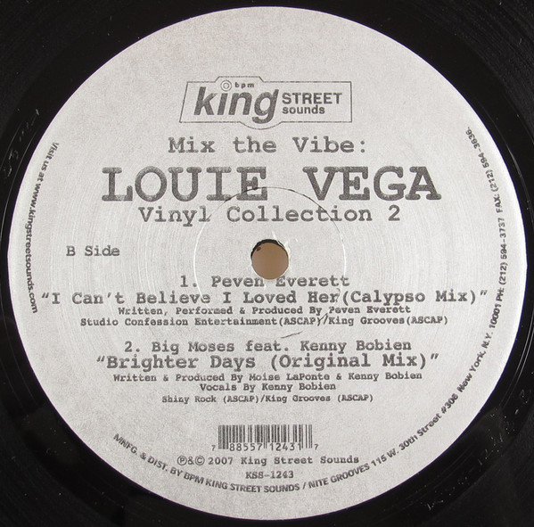 Louie Vega - Mix The Vibe (Vinyl Collection 2) | BPM King Street Sounds (KSS 1243) - 2 Louie Vega - Mix The Vibe (Vinyl Collection 2) | BPM King Street Sounds (KSS 1243) - 2