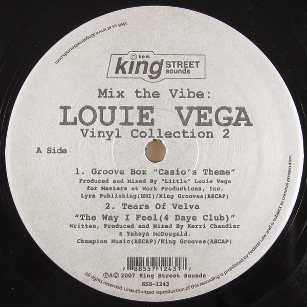Louie Vega - Mix The Vibe (Vinyl Collection 2) | BPM King Street Sounds (KSS 1243)