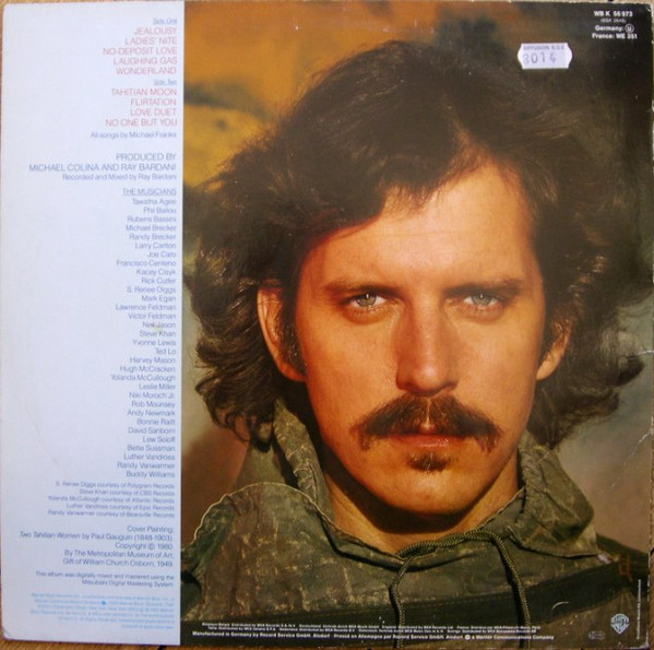 Michael Franks - Objects Of Desire | Warner Bros. Records (WB K 56 973) - 2