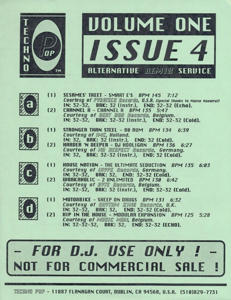 Various - Techno Pop Volume One Issue 4 | Techno Pop (TP-9105)
