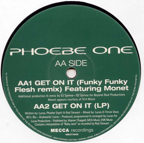 Phoebe One - Get On It | Mecca Recordings (MECT1025) - 3 Phoebe One - Get On It | Mecca Recordings (MECT1025) - 3