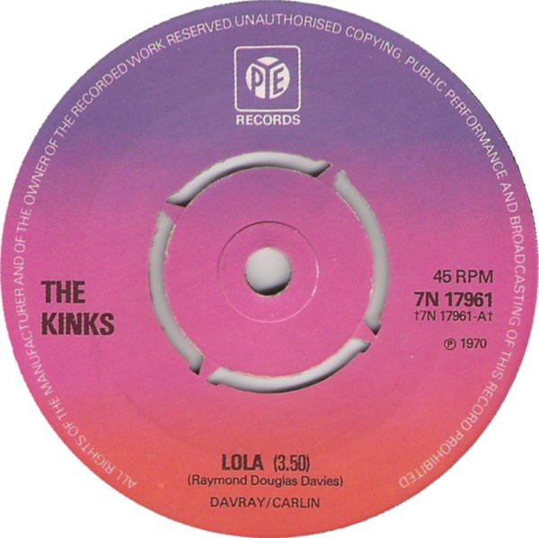 The Kinks - Lola | Pye Records (7N 17961)