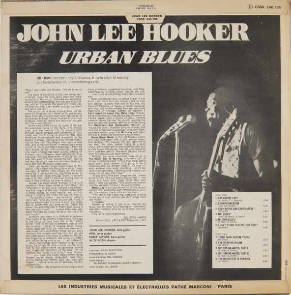 John Lee Hooker - Urban Blues | Stateside (CSSX 240.795) - 2
