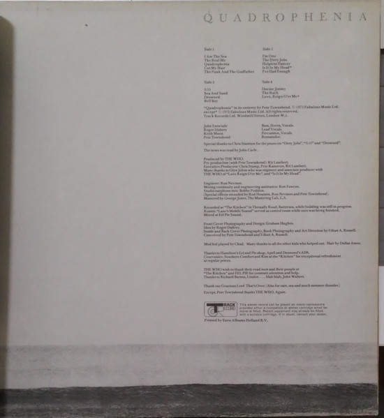 The Who - Quadrophenia | Track Record (2644 001) - 3 The Who - Quadrophenia | Track Record (2644 001) - 3