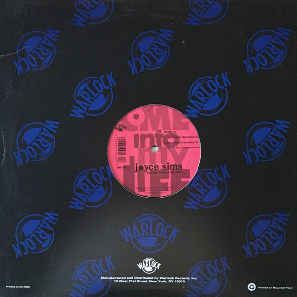 Joyce Sims - Come Into My Life | Warlock Records (WAR-163) - 3