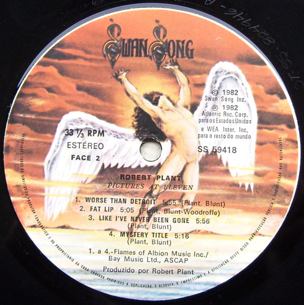 Robert Plant - Pictures At Eleven | Swan Song (SS 59418) - 4