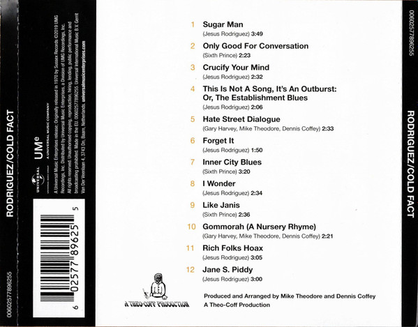 Sixto Rodriguez - Cold Fact | UMe (00602577896255)