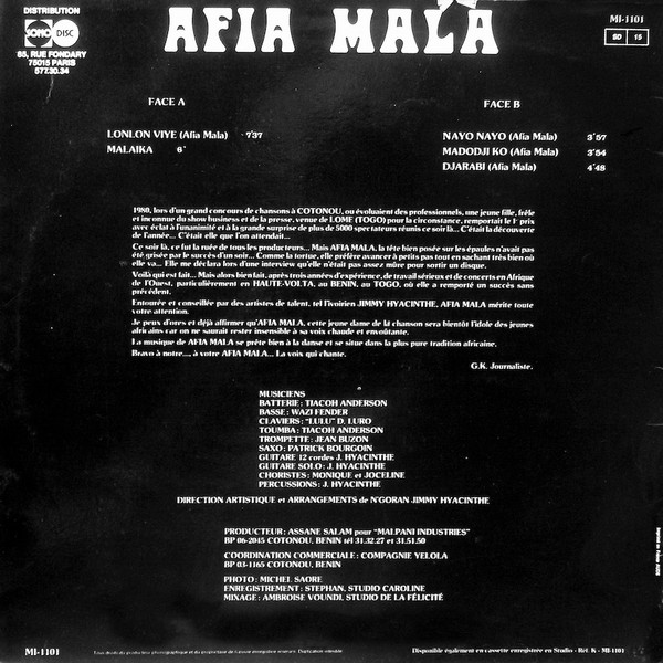 Afia Mala - Lonlon Viye | Malpani Industries (MI-1101) - 2