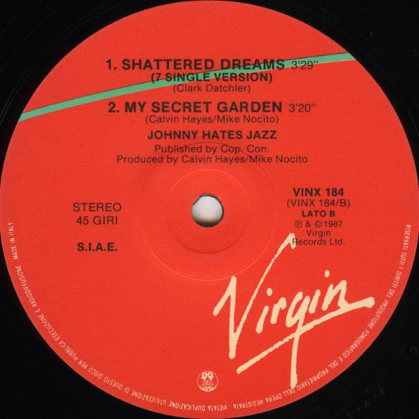 Johnny Hates Jazz - Shattered Dreams (Extended Mix) | Virgin (VINX 184) - 4