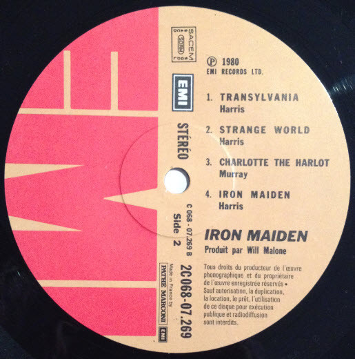 Iron Maiden - Iron Maiden | EMI (2C 068-07.269) - 4