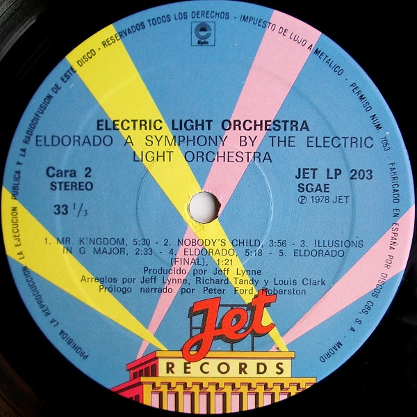 Electric Light Orchestra - Eldorado - A Symphony By The Electric Light Orchestra - Vinilo | Jet Records (JET LP 203) - 4 Electric Light Orchestra - Eldorado - A Symphony By The Electric Light Orchestra - Vinilo | Jet Records (JET LP 203) - 4