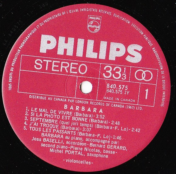 Barbara - Barbara N°2 | Philips (840.575) - 4