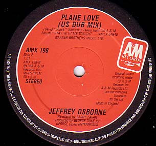 Jeffrey Osborne - On The Wings Of Love / I'm Beggin' / Plane Love (US Dub Mix) | A&M Records (AMX 198) - 3