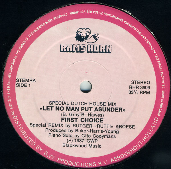 First Choice - Let No Man Put Asunder | Rams Horn Records (RHR 3609) - main First Choice - Let No Man Put Asunder | Rams Horn Records (RHR 3609) - main