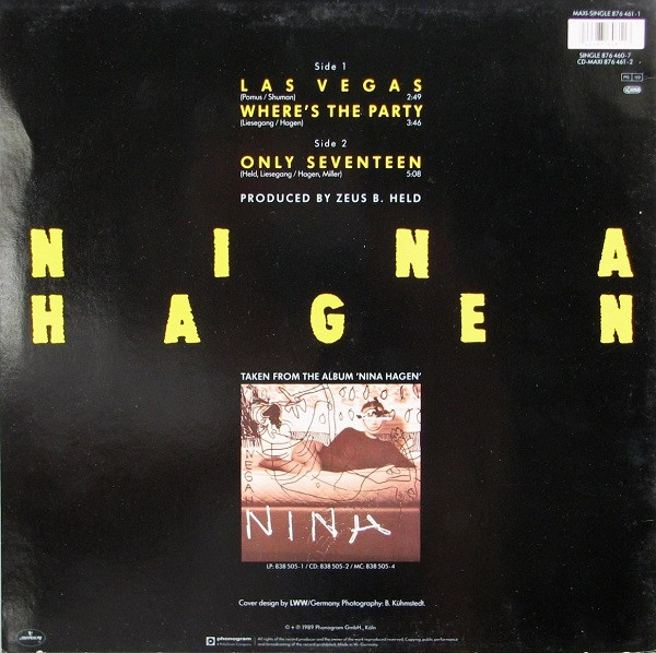 Nina Hagen - Las Vegas | Mercury (876 461-1) - 2