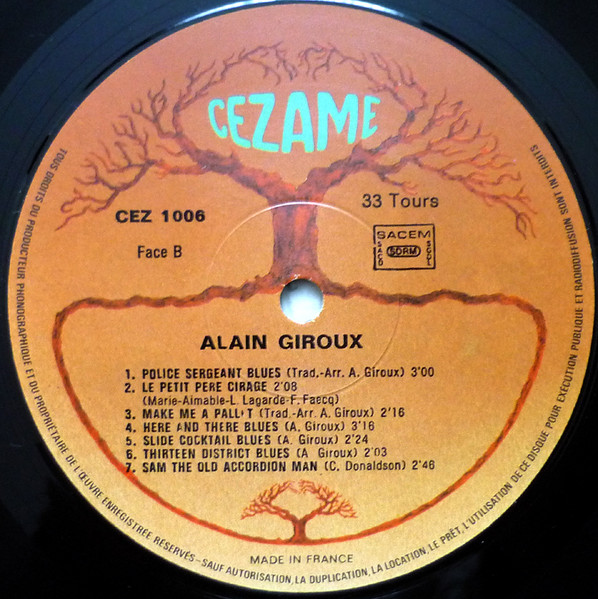 Alain Giroux - Here & There Blues | Cezame (CEZ 1006) - 4 Alain Giroux - Here & There Blues | Cezame (CEZ 1006) - 4