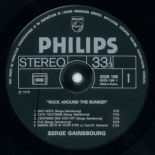 Serge Gainsbourg - Rock Around The Bunker | Philips (6325 195) - 3 Serge Gainsbourg - Rock Around The Bunker | Philips (6325 195) - 3
