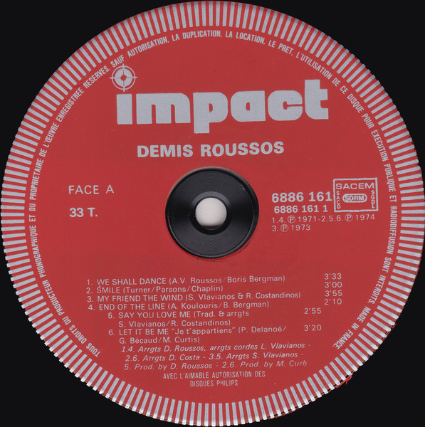 Demis Roussos - Demis Roussos | Impact (6886 161) - 3