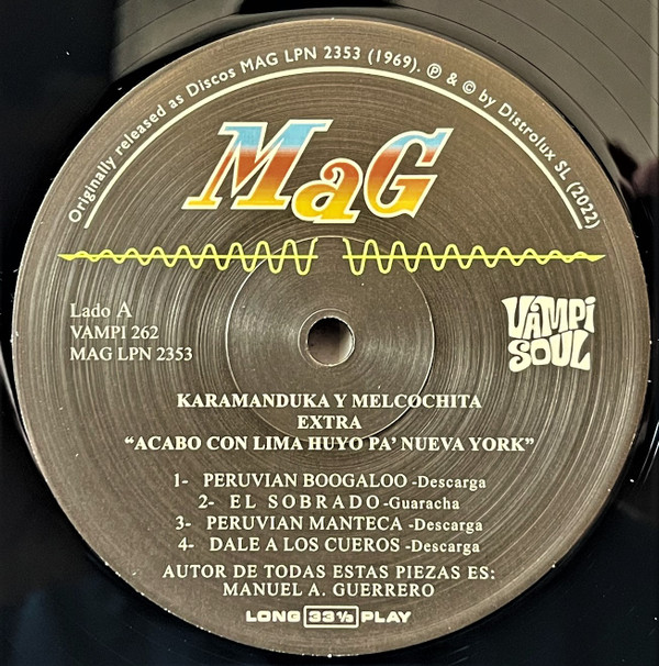 Karamanduka Y Melcochita With Pepe Moreno Y Su All Star Band - Acabo Con Lima Huyo Pa' New York | Vampi Soul (VAMPI 262) - 3 Karamanduka Y Melcochita With Pepe Moreno Y Su All Star Band - Acabo Con Lima Huyo Pa' New York | Vampi Soul (VAMPI 262) - 3