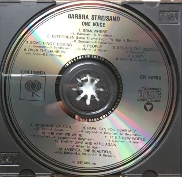 Barbra Streisand - One Voice | Columbia (CK 40788) - 3