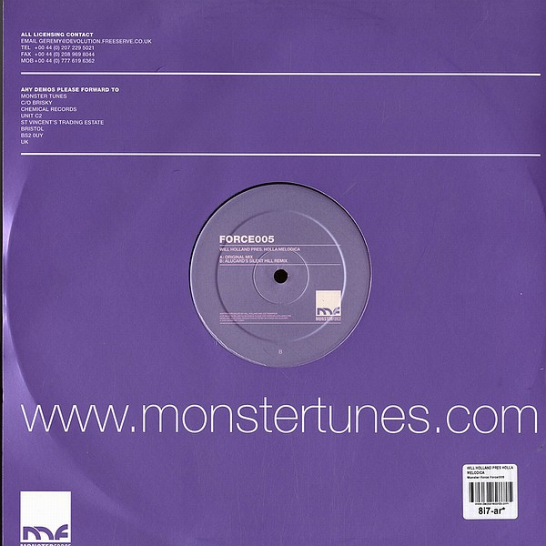 Will Holland Pres. Holla - Melodica | Monster Force (FORCE005) - 4