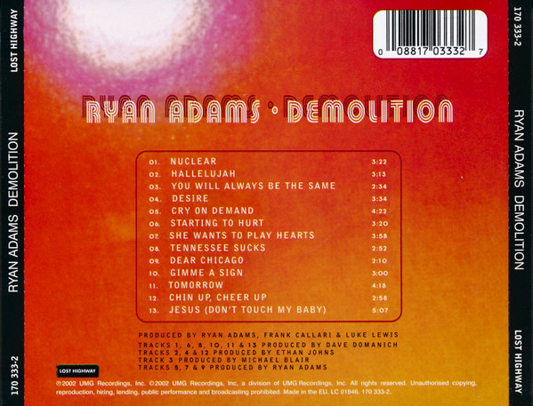 Ryan Adams - Demolition | Lost Highway (170 333-2) - 2