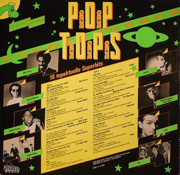 Various - Dino Pop Tops | Dino Music (LP 1141) - 2