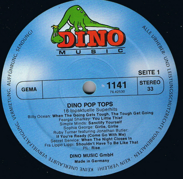 Various - Dino Pop Tops | Dino Music (LP 1141) - 3