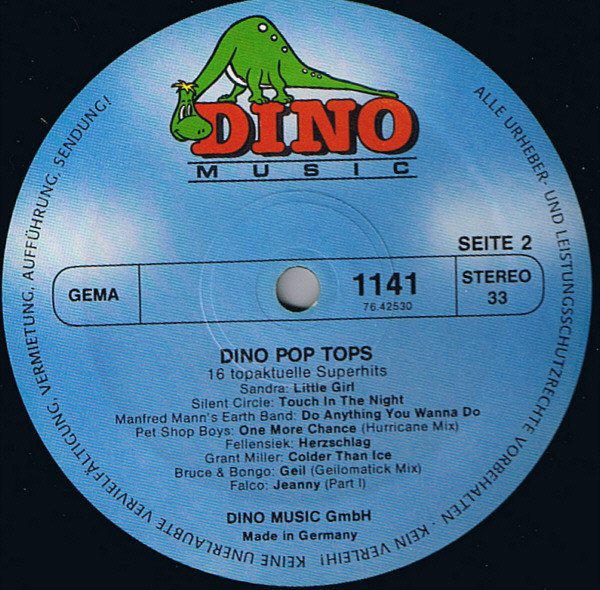 Various - Dino Pop Tops | Dino Music (LP 1141) - 4