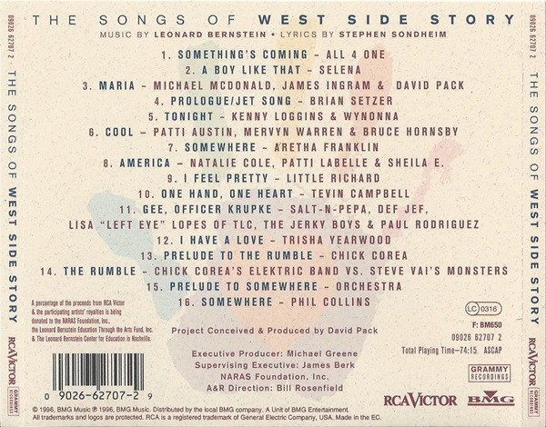 Various - The Songs Of West Side Story | RCA Victor (09026 62707 2) - 2