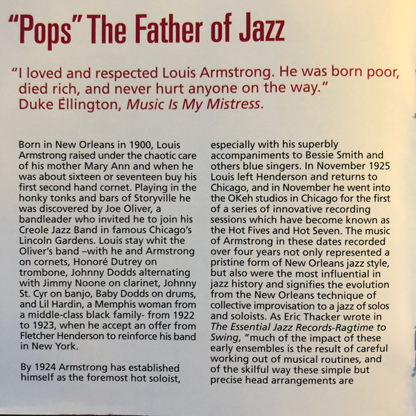 Louis Armstrong - Complete Hot Five And Hot Seven Recordings | Definitive Records (DRCD 11178) - 4