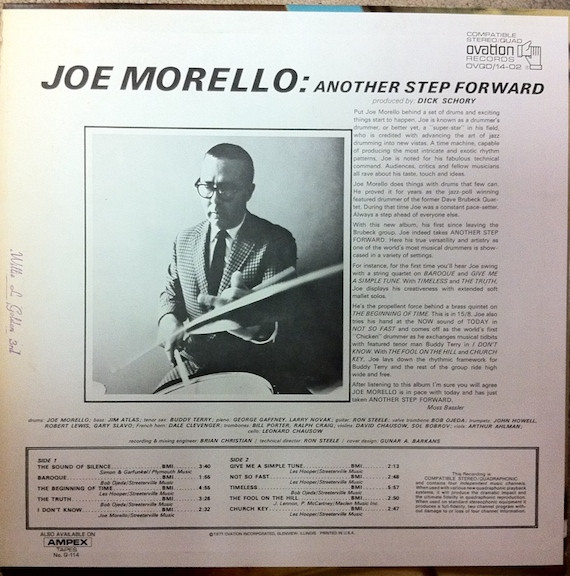 Joe Morello - Another Step Forward | Ovation Records (OV/14-02) - 3 Joe Morello - Another Step Forward | Ovation Records (OV/14-02) - 3