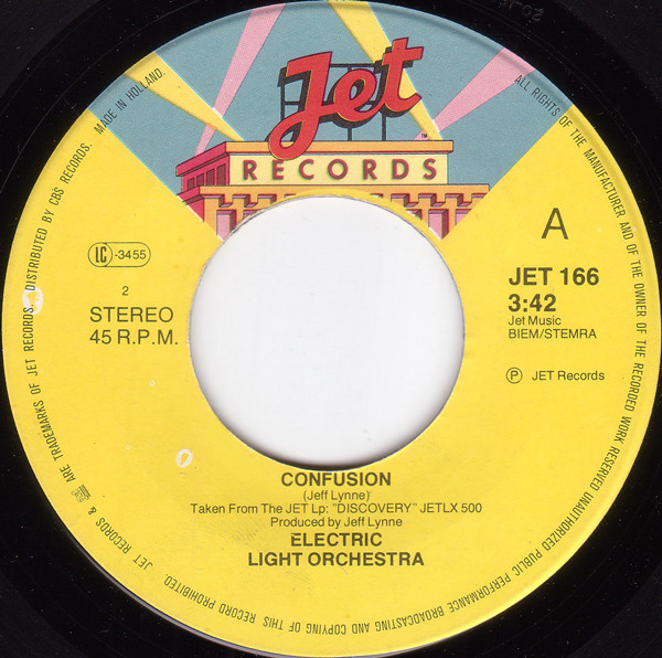 Electric Light Orchestra - Last Train To London / Confusion | Jet Records (JET 166) - 4