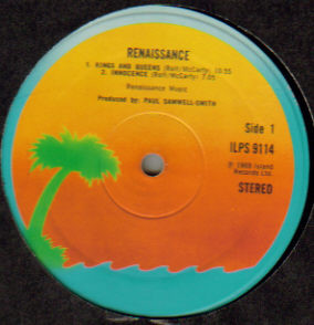 Renaissance - Renaissance | Island Records (ILPS 9114) - 3 Renaissance - Renaissance | Island Records (ILPS 9114) - 3
