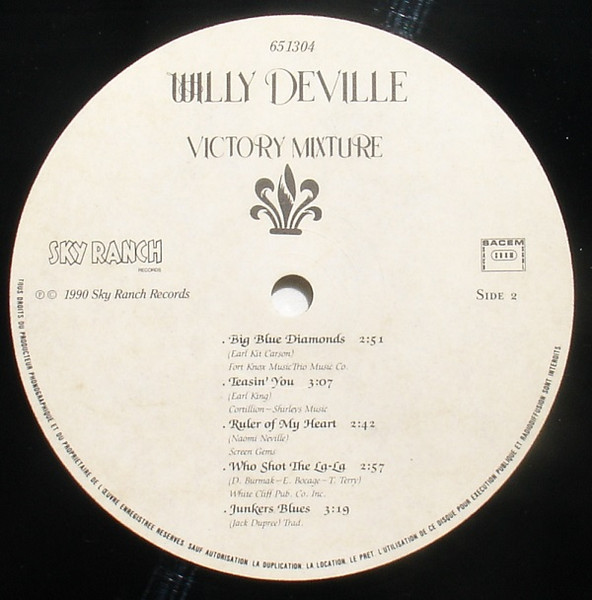 Willy DeVille - Victory Mixture | Sky Ranch Records (SR651304) - 3 Willy DeVille - Victory Mixture | Sky Ranch Records (SR651304) - 3