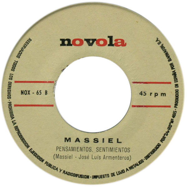 Massiel - La La La / Pensamientos, Sentimientos | Novola (NOX-65) - 4