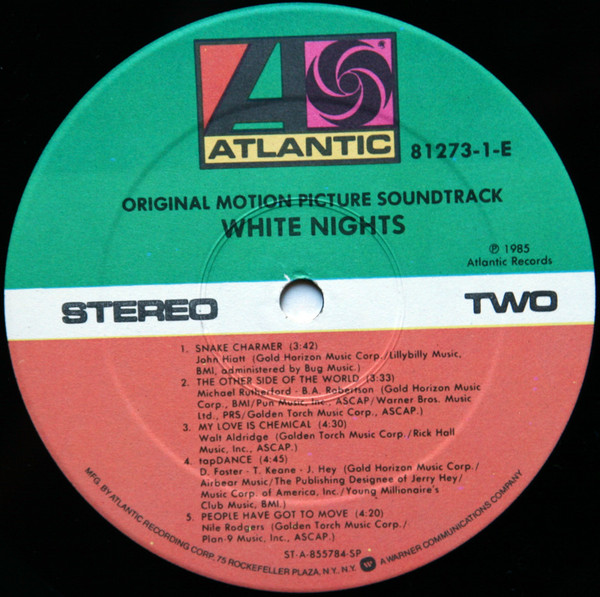 Various - White Nights: Original Motion Picture Soundtrack | Atlantic (81273-1-E) - 3 Various - White Nights: Original Motion Picture Soundtrack | Atlantic (81273-1-E) - 3