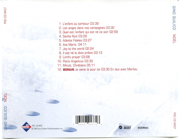 Gino Quilico - Noël | Guy Cloutier Communications (PGC-CD-9437) - 2