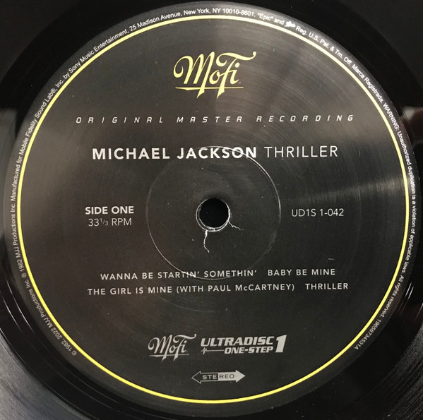 Michael Jackson - Thriller | Mobile Fidelity Sound Lab (UD1S 1-042) - 3