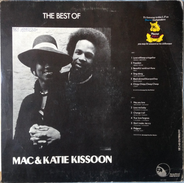 Mac And Katie Kissoon - The Best Of Mac & Katie Kissoon | Young Blood International (SYB 3008) - 2