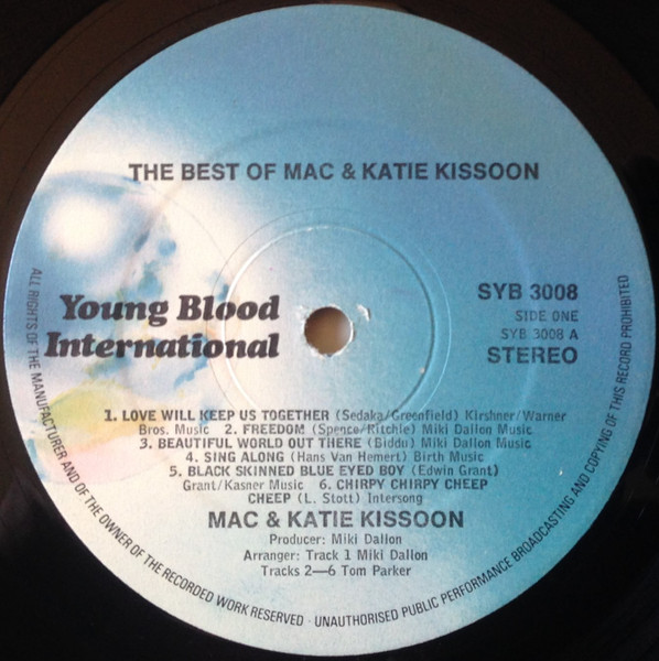 Mac And Katie Kissoon - The Best Of Mac & Katie Kissoon | Young Blood International (SYB 3008) - 3