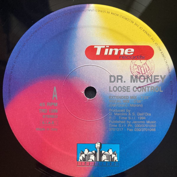 Dr. Money - Loose Control | Time Records (TRD 1399) - 3 Dr. Money - Loose Control | Time Records (TRD 1399) - 3
